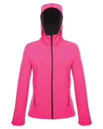 Regatta TRA603 Arley II Ladies Hooded Softshell Jacket - Hot Pink