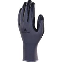 DeltaPlus VE722 Polyester Knitted Glove (Pack of 12 pairs) - Grey / Black