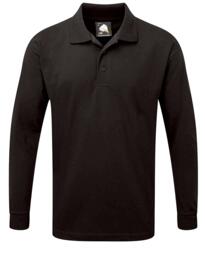 ORN Weaver Long Sleeve Polo Shirt - Black