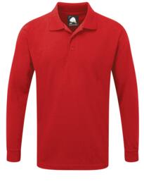 ORN Weaver Long Sleeve Polo Shirt - Red