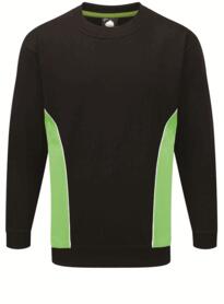ORN Two Tone Sweatshirt - Black / Lime Green