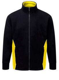 ORN Two Tone Fleece Jacket - Black / Yellow