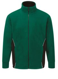 ORN Two Tone Fleece Jacket - Bottle Green / Black