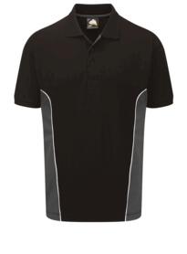 ORN Two Tone Polo Shirt - Black / Graphite