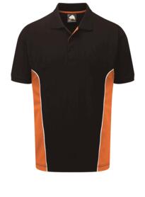 ORN Two Tone Polo Shirt - Black / Orange