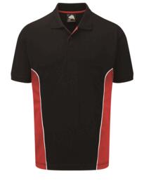 ORN Two Tone Polo Shirt - Black / Red