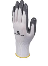 Soft and Foam Knitted Glove (Pack of 12 pairs) - White / Grey