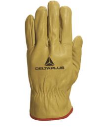 DeltaPlus FBJA49 Cowhide Glove (pack of 12 pairs) - Yellow