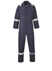 Portwest Aberdeen HiVis Flame Resistant Coverall - Navy Blue