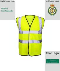 CFR Hivis Sleeveless Vest [Printed Cheshire] - Yellow