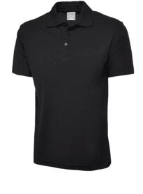 Uneek UX1 Lightweight Polo Shirt - Black
