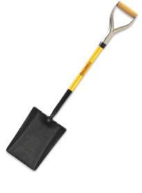 Pro-fibre Taper Mouth Shovel - Black / Yellow