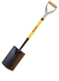 Pro-fibre Digging Spade - Black / Yellow