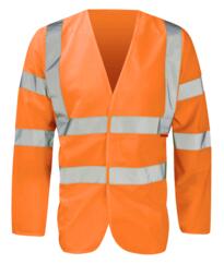 HiVis Long Sleeved Vests - Orange