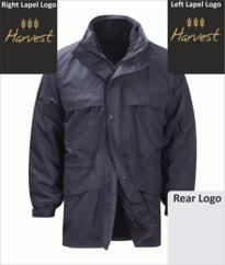 Harvest Arran 3 in 1 Jacket [Printed/Embroidered] - Black