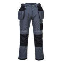 Portwest Holster Work Trousers - Grey / Black