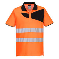 Portwest HiVis Polo Shirt - Orange / Black