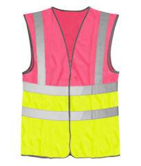 Orbit Hivis Two Tone Vest - Pink/Yellow
