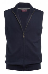 Brook Taverner 4372 Lincoln – Knitted Zip Gilet - Navy