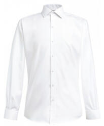 Brook Taverner Palermo Slim Fit Single Cuff Shirt - White