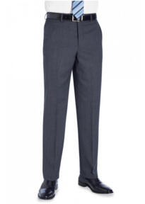 Brook Taverner Aldwych Tailored Fit Trouser - Mid Grey