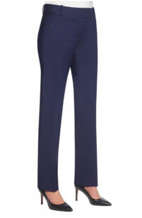 Brook Taverner Genoa Tailored Leg Trouser - Mid Blue