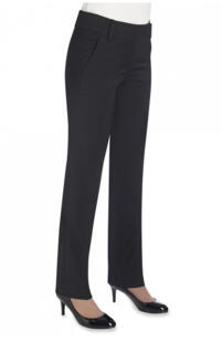 Brook Taverner 2234 Genoa – Tailored Leg Trouser - Black
