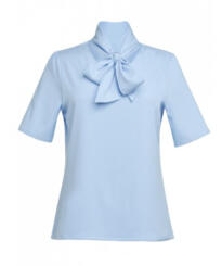 Brook Taverner Flavia Pussy Bow Blouse - Blue