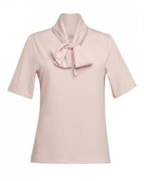 Brook Taverner 2369 Flavia – Pussy Bow Blouse - Nude