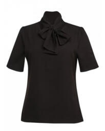 Brook Taverner 2369 Flavia – Pussy Bow Blouse - Black
