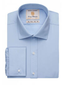 Brook Taverner 7643 Chelford – Slim Fit Shirt Cotton Poplin - Blue