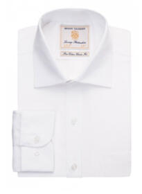 Brook Taverner 7641 Cheadle – Single Cuff Shirt Cotton Poplin - White