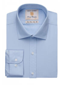 Brook Taverner 7762 Chelsea – Slim Fit Shirt Cotton Poplin - Sky Blue