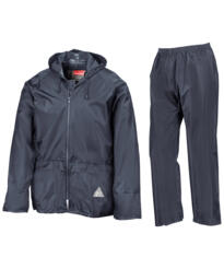 RESULT RE95A WATERPROOF JACKET AND TROUSER SET - Navy