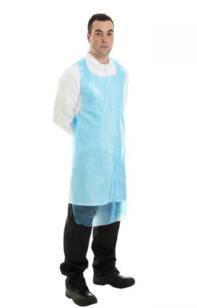 Supertouch 20 Micron PE Aprons Flat-Packed - Blue