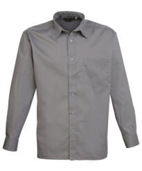 Premier PR200 - Long Sleeve Polin Shirt - Dark Grey