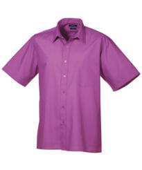 Premier PR202 - Short Sleeve Poplin Shirt - Hot Pink
