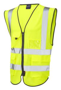 Varex Leo HiVis Executive Vest [Printed] - Yellow