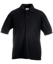 Fruit of the Loom Childrens Polo - Black