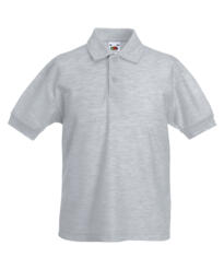 Fruit of the Loom Childrens Polo - Heather Grey