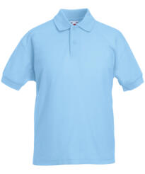 Fruit of the Loom Childrens Polo - Sky Blue