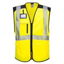 Portwest PW3 Hi-Vis Executive Vest - Yellow / Black