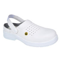 Portwest Compositelite ESD Perforated Safety Clog - White