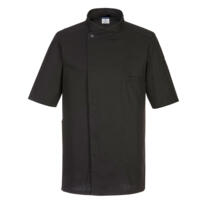 Portwest Surrey Chefs Jacket S/S - Black