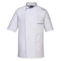 Portwest Surrey Chefs Jacket S/S - White