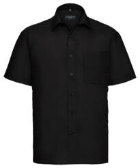 Russell Short Sleeve Poplin Shirt - Black