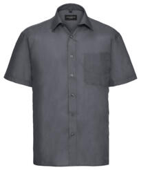 Russell Short Sleeve Poplin Shirt - Convoy Grey