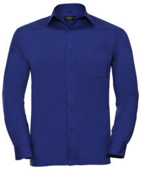 Russell Long Sleeve Poplin Shirt - Bright Royal