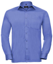 Russell Long Sleeve Poplin Shirt - Corporate Blue