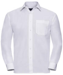 Russell Long Sleeve Poplin Shirt - White